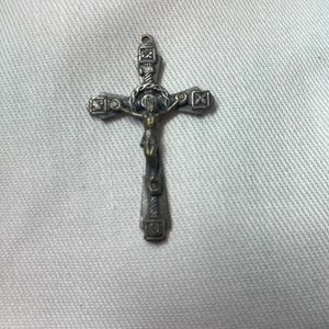 Handcrafted Italian made extremely detailed crucifix for necklace